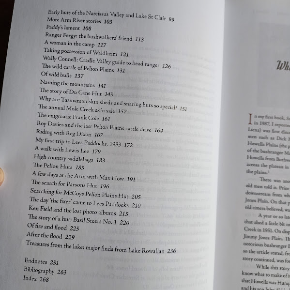 Mountain Stories Volume One contents page 2 of 2