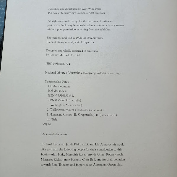 On the Mountain hardcover titlepage 