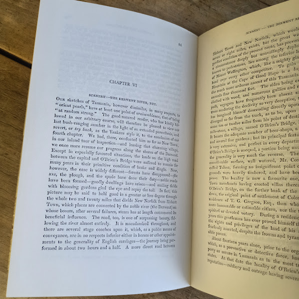 A Picture of Van Diemen's Land sample page
