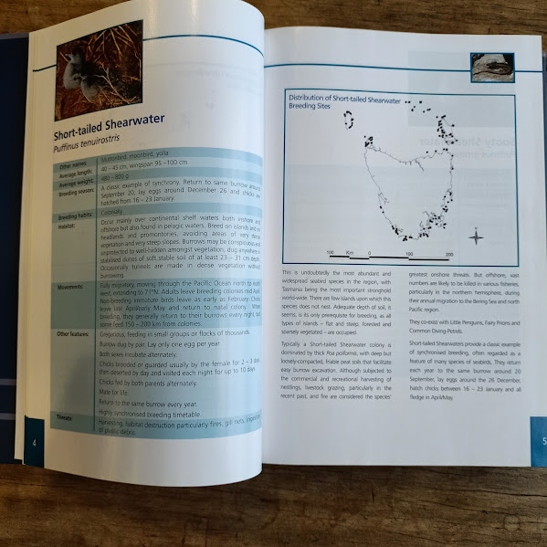 Tasmania's Offshore Islands seabirds and other features hardcover sample page 2