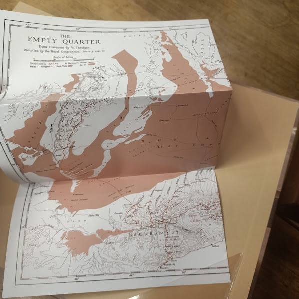 Folio Society Thesiger in Arabia map