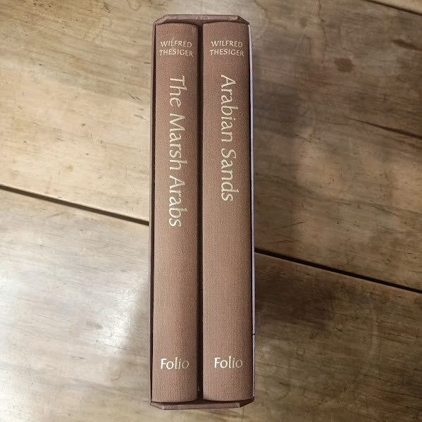 Folio Society Thesiger in Arabia set spines