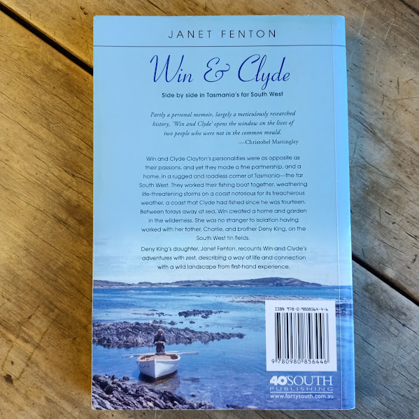 Win & Clyde softcover book worn back cover