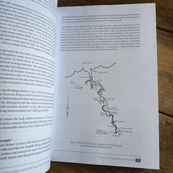 York Town history sample page map