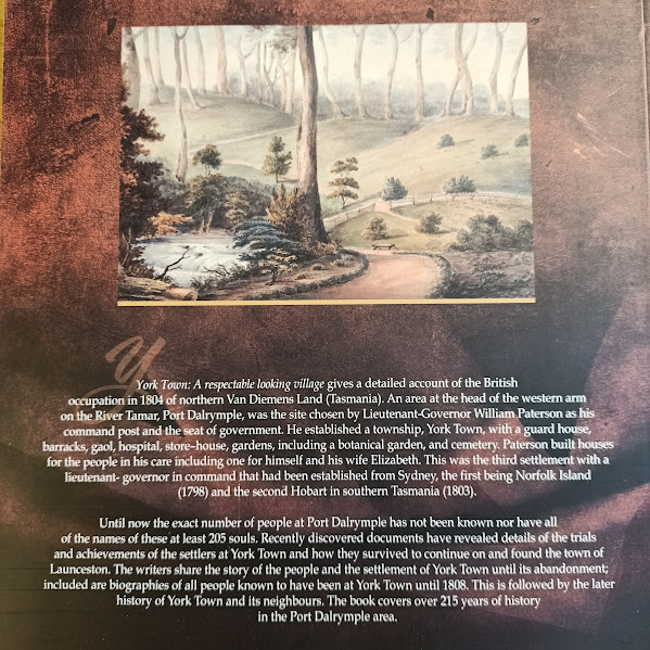 York Town history back cover