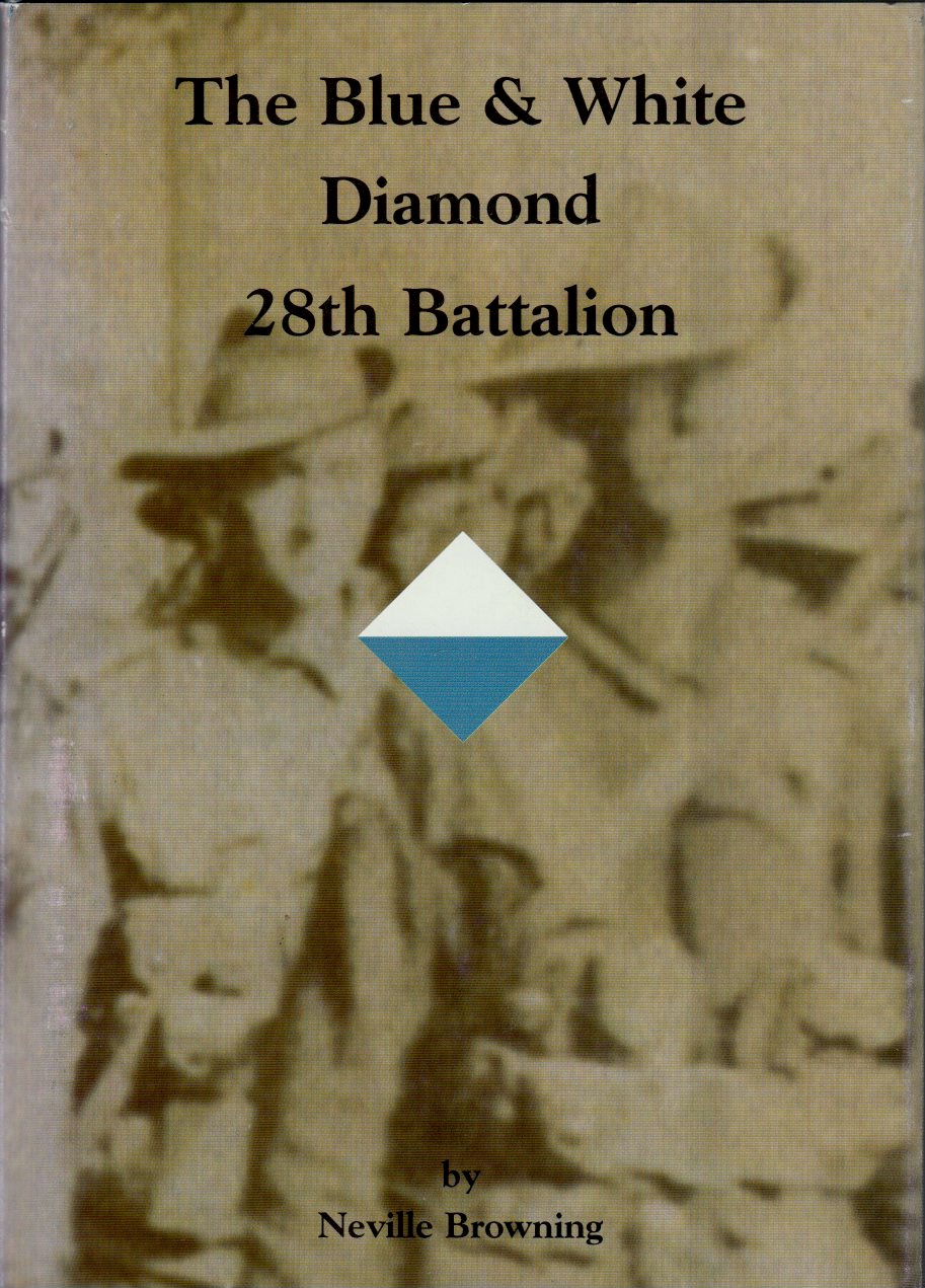 Blue & White Diamond  28th Battalion