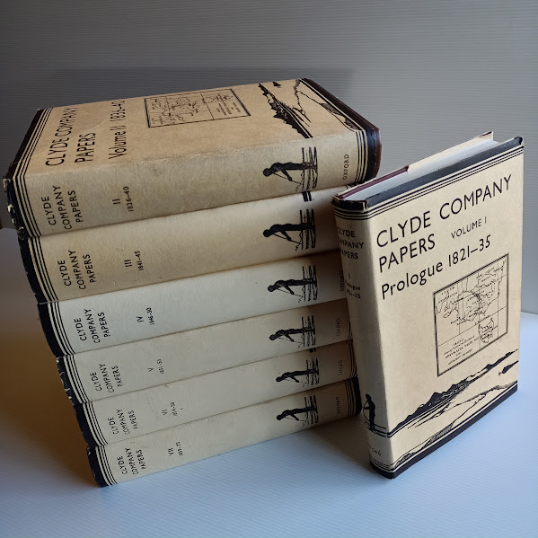 Clyde Company Papers 1821-1873 - the primary source record of colonial Van Diemen's Land and the founding of Victoria's pastoral industry, 7 volumes | ed. P.L. Brown | Oxford, 1952-1977 [USED – HCDJ – Complete Set]