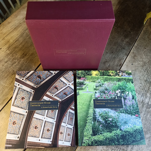 Government House Tasmania - A Remarkable Story: the first history of Hobart's vice-regal residence, by former Governor Kate Warner AC & David Owen, signed | 2021 [USED – HC Slipcase – 2 Vols]